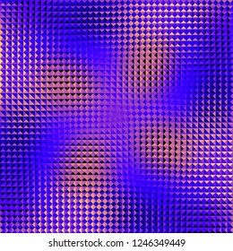 Geometric abstract pattern in low poly style. Effect of a glass. Small triangles. Vector image.