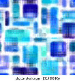 Geometric abstract pattern in low poly pixel art style. Seamless vector image.