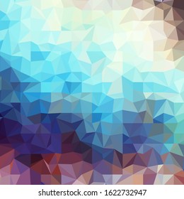 Geometric abstract pattern in low poly style. Vector image.