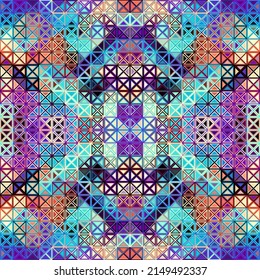 Geometric abstract pattern in low poly style.