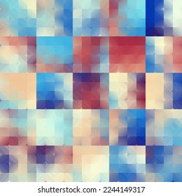 Geometric abstract pattern in low poly style. Seamless image