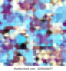 Geometric abstract pattern in low poly style. Seamless image