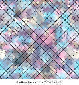 Geometric abstract pattern in low poly style. Seamless image