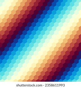 Geometric abstract pattern in low poly style. Seamless diagonal vector gradient