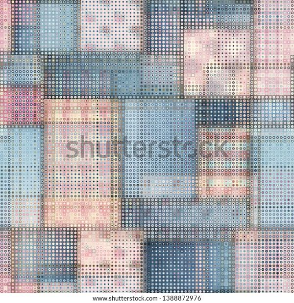 Geometric Abstract Pattern Low Poly Pixel Stock Vector (Royalty Free ...