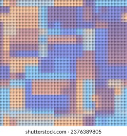 Geometric abstract pattern. Mosaic pixelated texture. Vector image.