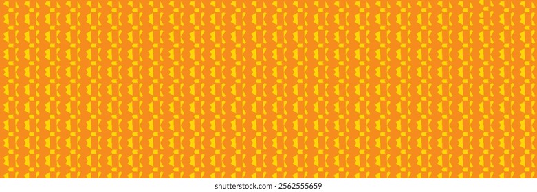 Geometric Abstract Pattern: Orange and Yellow Repeating Design