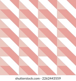 Geometric abstract pattern pink color for wallpaper.