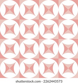 Geometric abstract pattern pink color for wallpaper.