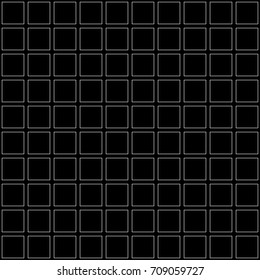 Geometric abstract pattern. Seamless sacred geometry background. Dark black and white texture. Graphic modern pattern. Vector.