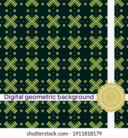 The geometric abstract pattern. Seamless vector background.