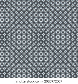 Geometric abstract pattern. Seamless geometric vector pattern. Abstract dot and circle pattern on dark background.