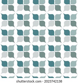 Geometric abstract pattern. Seamless vector background with leaves and flowers in modern interior colors. Ornamental pattern for flyers, typography, wallpapers, backgrounds