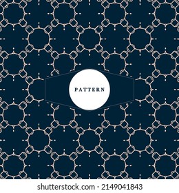 The geometric abstract pattern. Seamless vector background. Dark blue texture. Graphic modern pattern