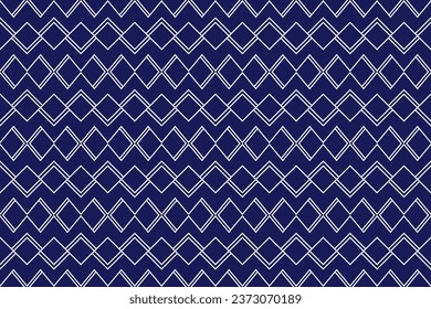 Geometric abstract pattern, seamless vector background, dark blue and white texture, modern graphic pattern.