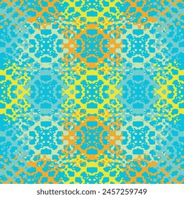 The geometric abstract pattern. Seamless vector background.  1970 Aesthetic Textures with Flowing Waves