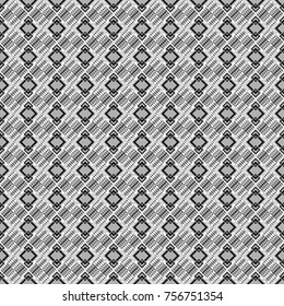Geometric abstract pattern. Seamless geometric vector pattern. Modern ornament with black, white and gray elements.