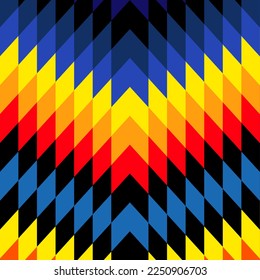 geometric abstract pattern with simple shapes and beautiful color palette.