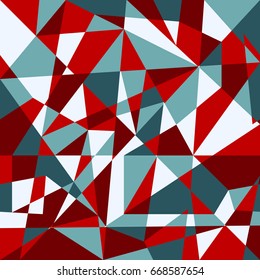 Geometric abstract pattern in trend colors