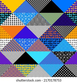 Geometric abstract pattern triangles style. Abstract square texture