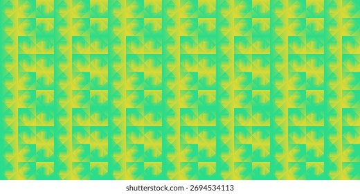 Patrón Abstractas geométrico en turquesa y amarillo