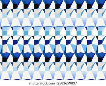 Geometric abstract pattern. Unique contemporary print. Fashionable template for design.