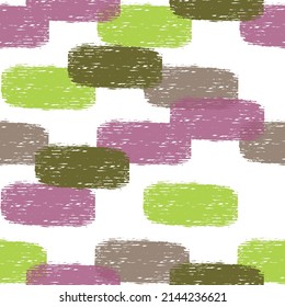 The geometric abstract pattern.  Abstract vector creative seamless pattern with brush strokes. 