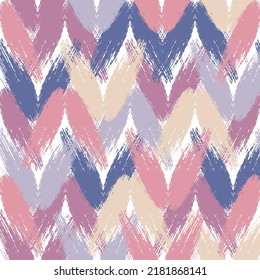 The geometric abstract pattern.  Abstract vector creative seamless pattern with brush strokes. 
