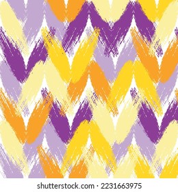 The geometric abstract pattern.  Abstract vector creative seamless pattern with brush strokes. 