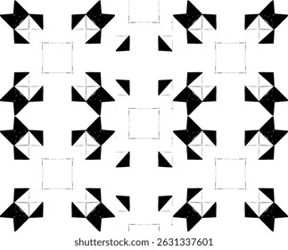 Padrões geométricos abstratos Arte linear 
