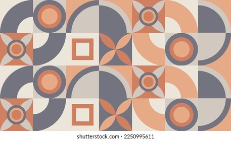 Geometric abstract picture with simple shape and figure. Vector geometric pattern for a poster, fabric print, poster, banner, business presentation. Vector elements.