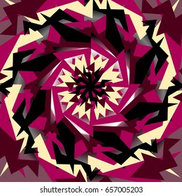 Geometric abstract pink retro pattern