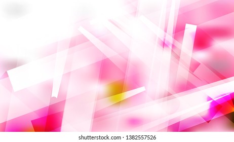 Geometric Abstract Pink and White Background Vector