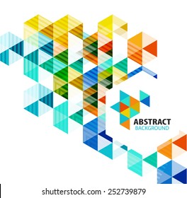 Geometric abstract polygonal background design
