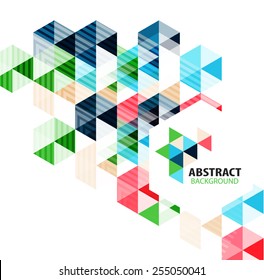 Geometric abstract polygonal background design