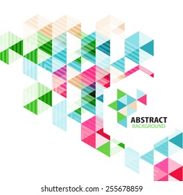 Geometric abstract polygonal background design