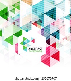 Geometric abstract polygonal background design