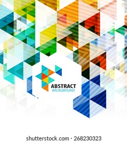 Geometric abstract polygonal background design