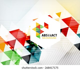 Diseño de fondo poligonal geométrico abstracto