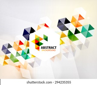 Geometric abstract polygonal background design