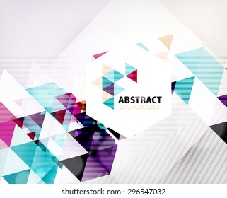 Geometrisches abstraktes polygonales Hintergrunddesign