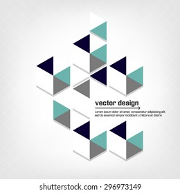 Geometric abstract polygonal background design