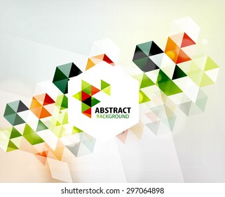 Geometric abstract polygonal background design