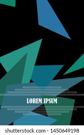 Geometric abstract polygonal background. The pattern in the style of origami, which consists of triangles.