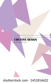 Geometric abstract polygonal background. The pattern in the style of origami, which consists of triangles.