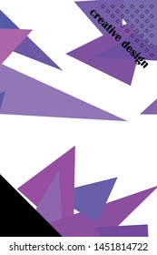 Geometric abstract polygonal background. The pattern in the style of origami, which consists of triangles.