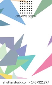 Geometric abstract polygonal background. The pattern in the style of origami, which consists of triangles.