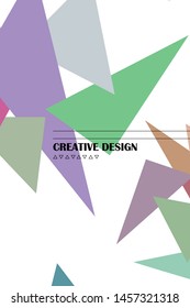 Geometric abstract polygonal background. The pattern in the style of origami, which consists of triangles.