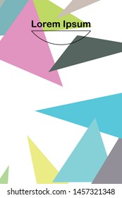 Geometric abstract polygonal background. The pattern in the style of origami, which consists of triangles.