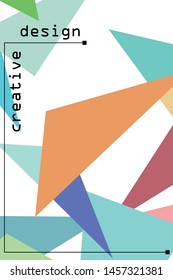Geometric abstract polygonal background. The pattern in the style of origami, which consists of triangles.